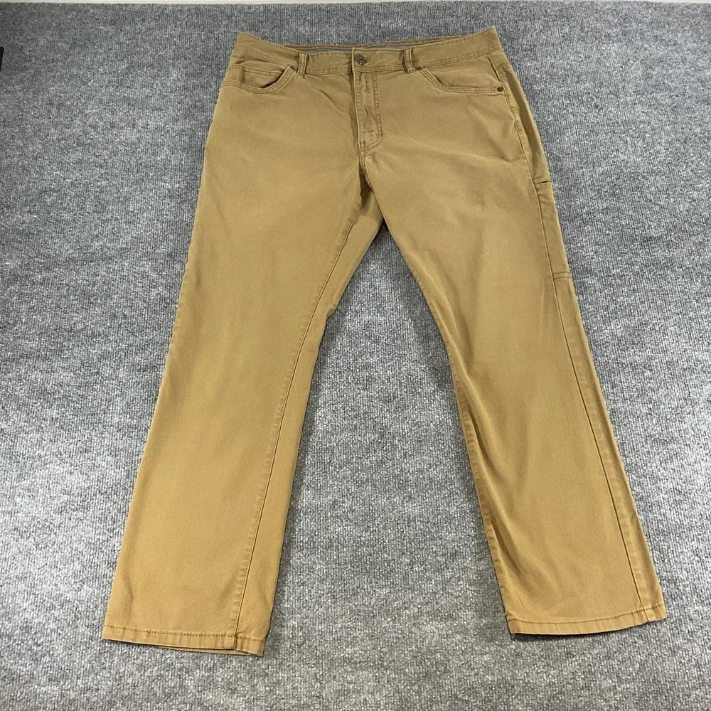 G.H. Bass & Co Pants Mens 36x30 Brown Khaki Casual Workwear Straight Utility Cot